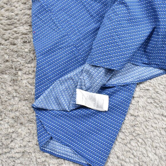 Calvin Klein Men's XL Button Shirt Short Sleeve Geometric Blue Modern Geometric - Picture 8 of 8